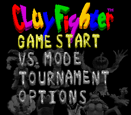 Clay Fighter - Tournament Edition Title Screen